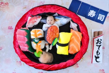 赤ちゃんお寿司に変身‼︎おひるねアート体験会